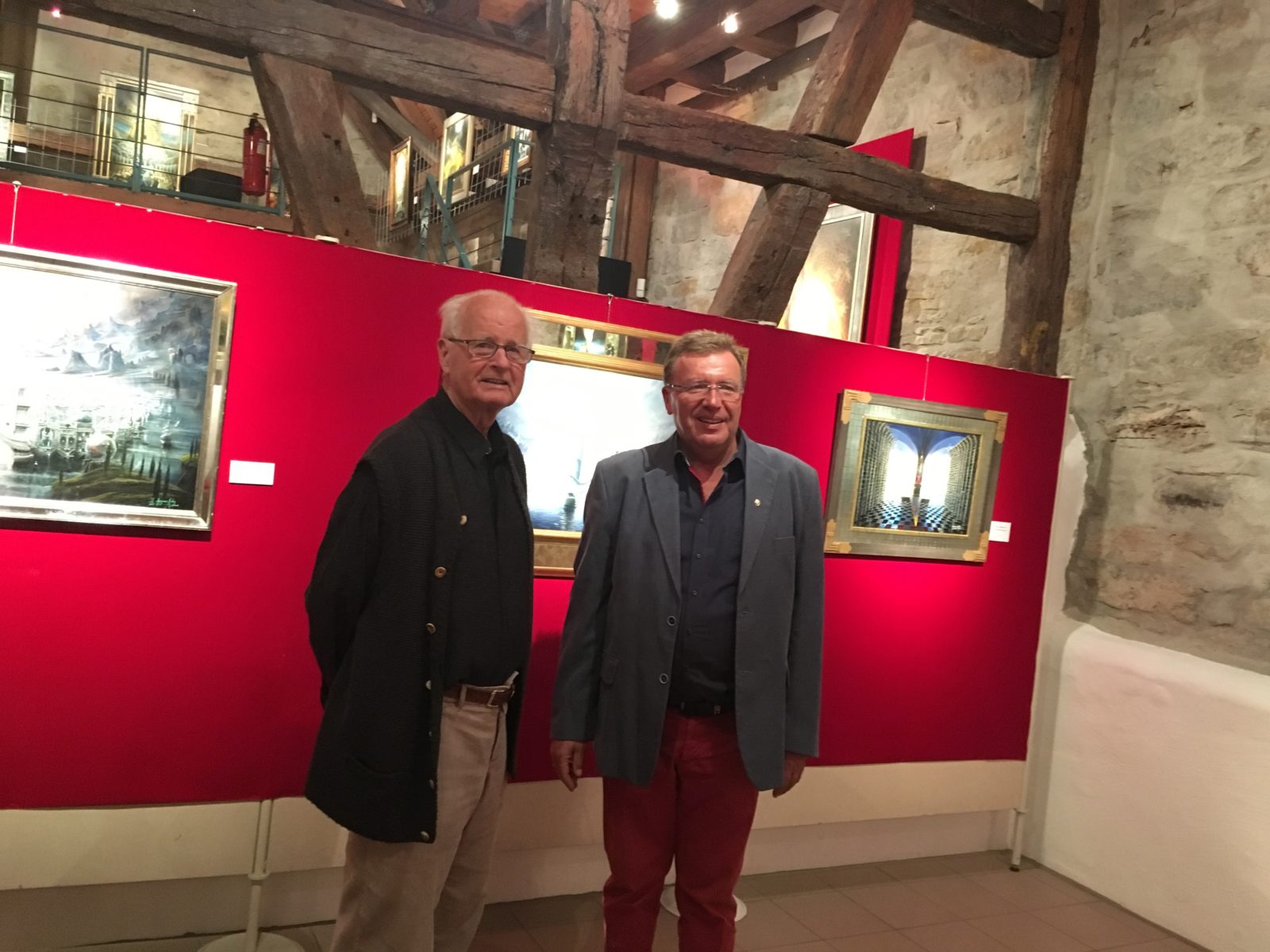 Retrospektive Angerer der Ältere mit Museumsleiter Hubert Sawatzki