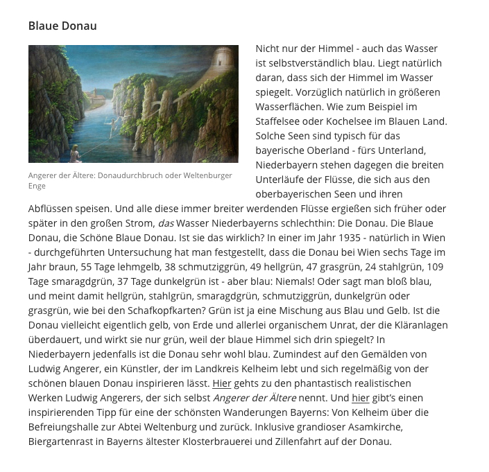 BR2 - Blau- Bayern genießen im Juni