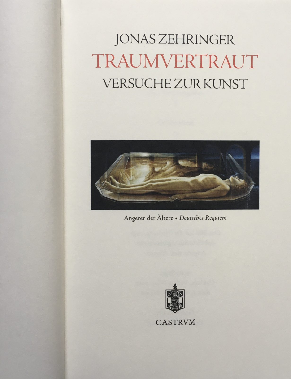 Traumvertraut -Versuche zur Kunst