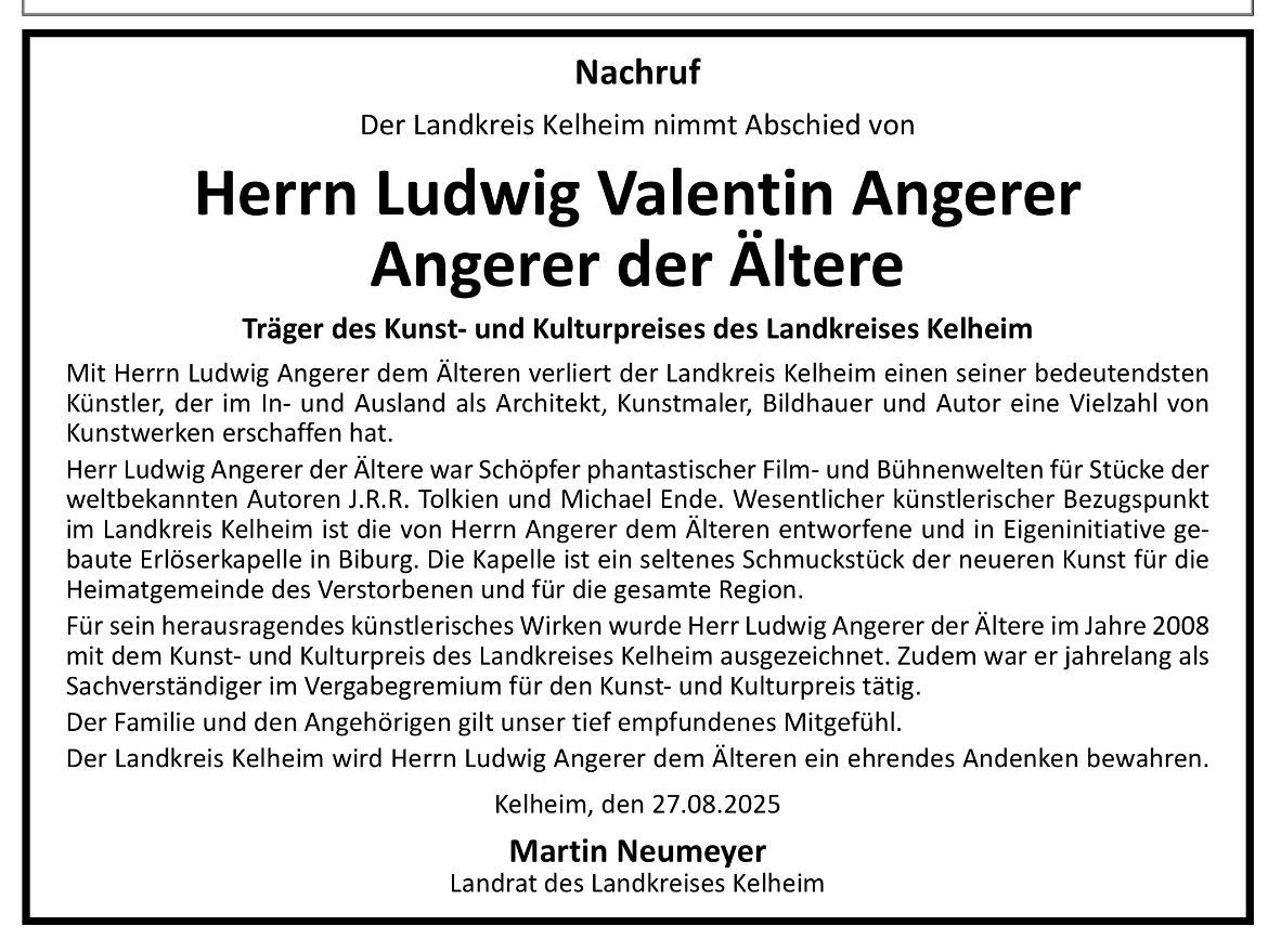 Nachruf MZ Landrat Neumeyer