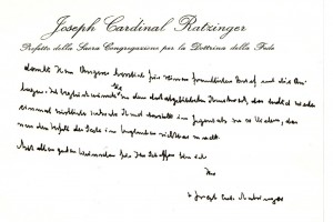 Brief von Papst Benedikt XVI
